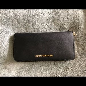 Large black Michael Kors wallet